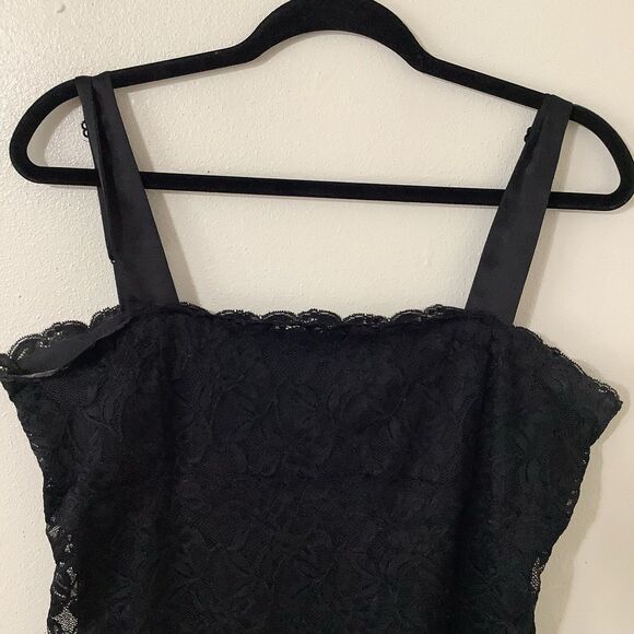 Vintage Y2K 2000s Witchy Whimsigoth Dark Feminine Fairy Romantic Lace Tank L - Picture 2 of 8